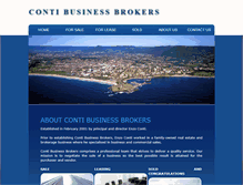Tablet Screenshot of contibusinessbrokers.com.au